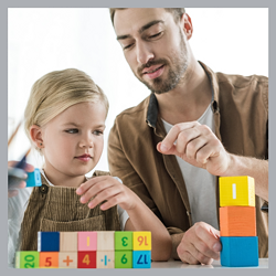 Do some real life activities and games. Try doing some math games with parents.