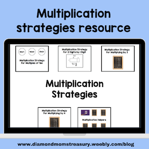 Multiplication strategies resource
