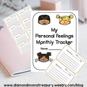 My personal feelings monthly tracker