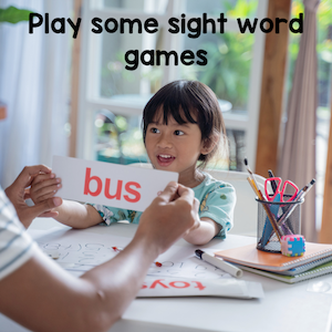 Play some sight word games