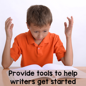 Provide tools for writers to get started