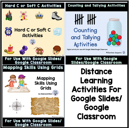 Distance learning activities for Google Slides/Google Classroom