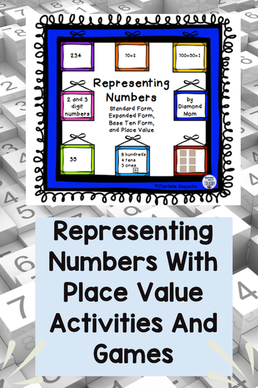 Representing numbers with place value games and activities
