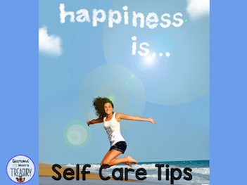 Self care tips for back to school. Happiness is...