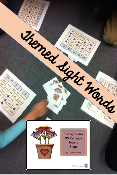 Themed sight words for learning high frequency nouns.