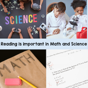 reading is important in math and science