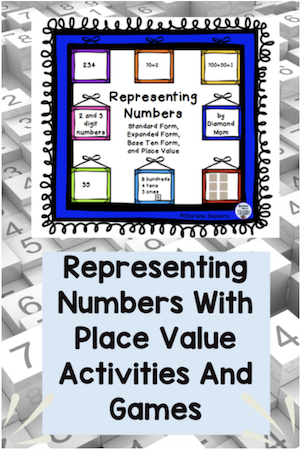 representing numbers with place value activities and games