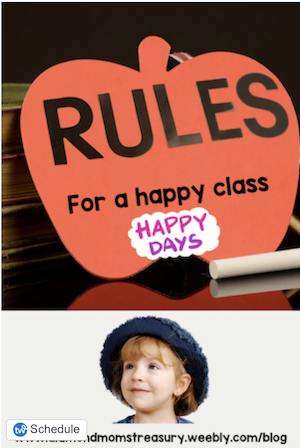 Rules for a happy class. Try mixing some old and new techniques.
