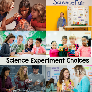 science experiment choices