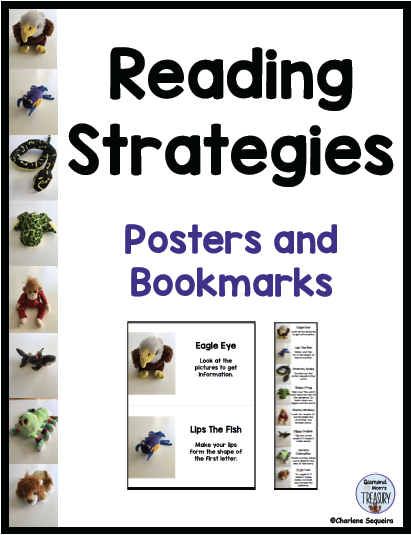 Reading strategies posters and bookmarks