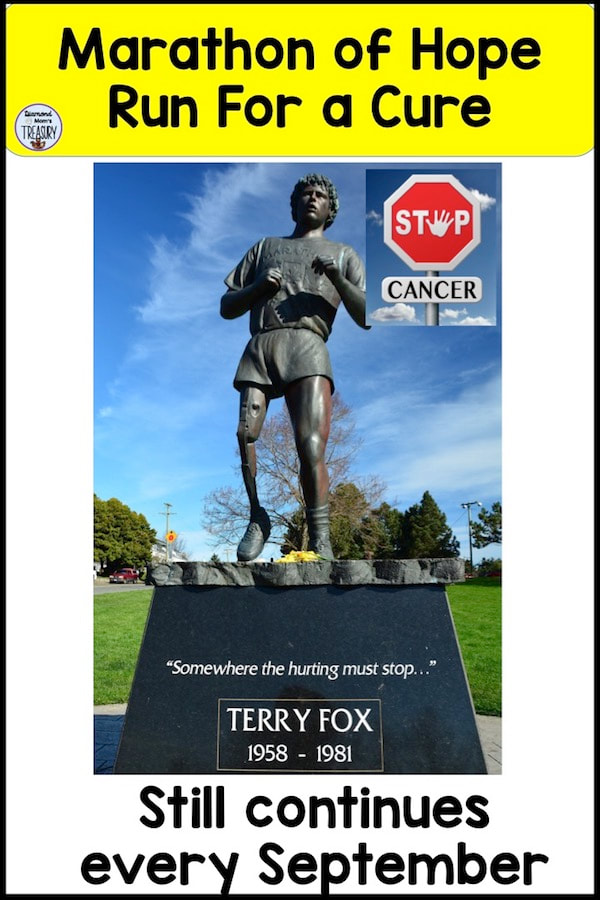 Terry Fox's Marathon of Hope Run for cancer research