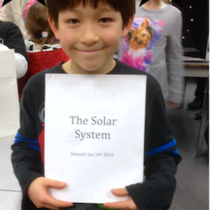 the solar system written report