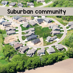 suburban community