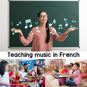 Teaching music in French