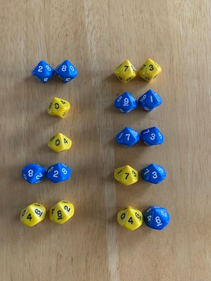 10 sided dice activity