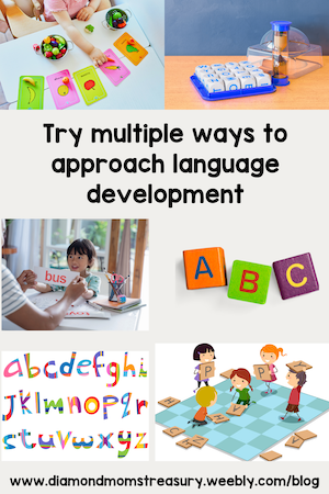 Try multiple ways to approach language development