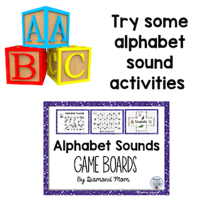 Try some alphabet sound activities