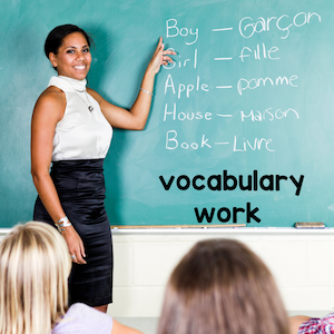vocabulary work