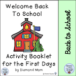 Welcome back to school Activity booklet for the first days