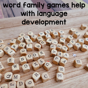 word family games help with language development