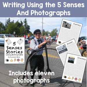 Writing using the 5 senses and photographs